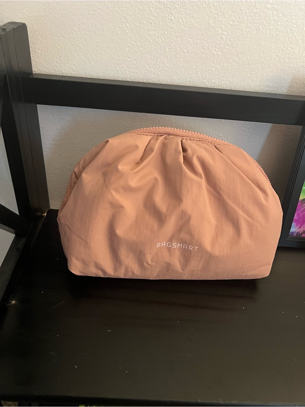 Bagsmart Dusty Rose Nylon Cosmetic Pouch